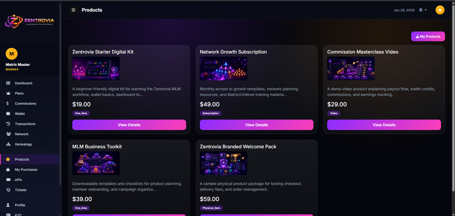 Zentrovia MLM - The Ultimate Multi-Plan MLM Platform | Unilevel & Matrix Plans screenshot 10