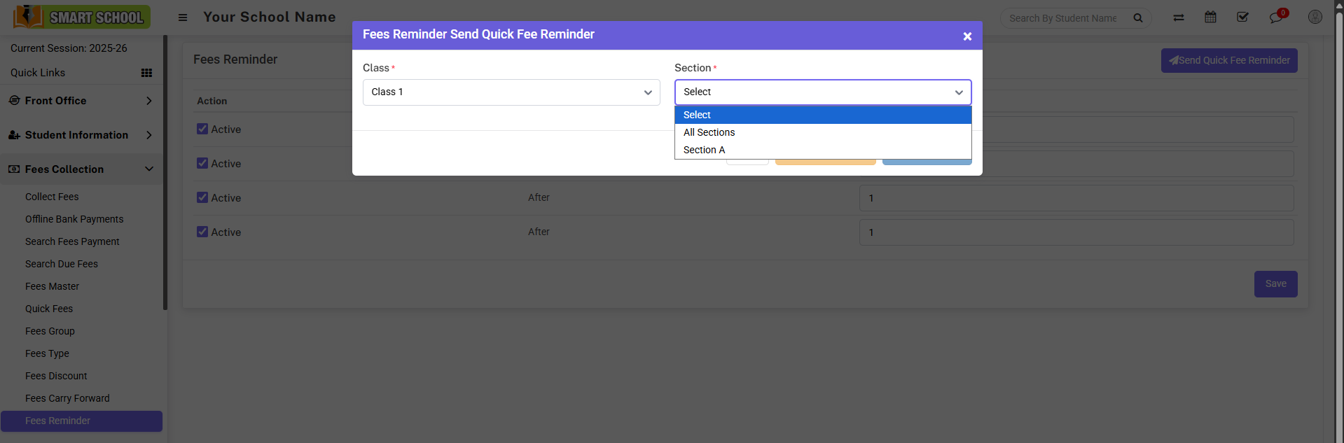 Smart School WhatsApp Integration | Fee Receipt with PDF Invoice , Fee Reminder with Demand bills PDF invoice Attendance & Bulk Messaging screenshot 2