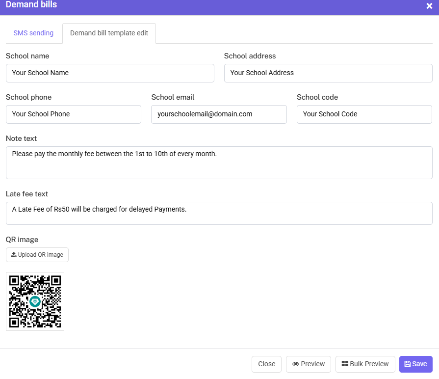 Smart School WhatsApp Integration | Fee Receipt with PDF Invoice , Fee Reminder with Demand bills PDF invoice Attendance & Bulk Messaging screenshot 5