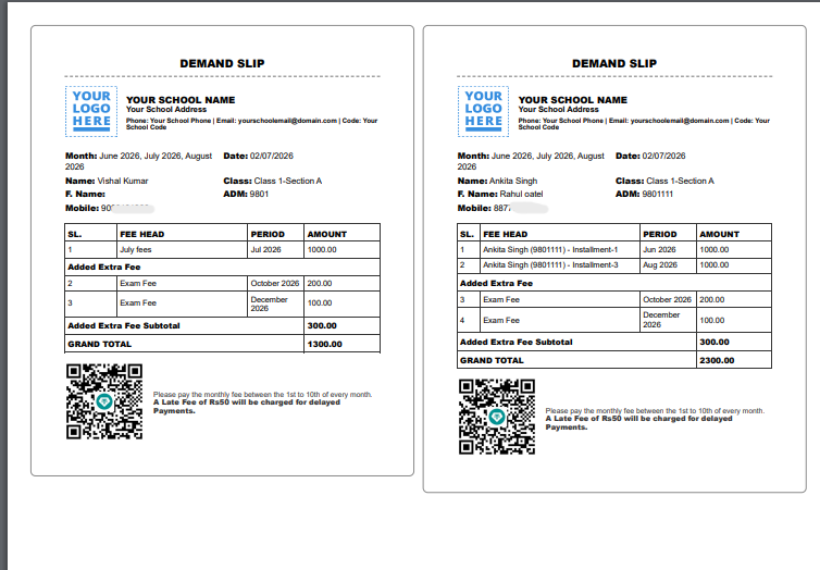 Smart School WhatsApp Integration | Fee Receipt with PDF Invoice , Fee Reminder with Demand bills PDF invoice Attendance & Bulk Messaging screenshot 8